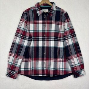 Orvis Shirt Jacket‎ Womens XL Plaid Regular Fit Fleece Lined Gorpcore Cabin